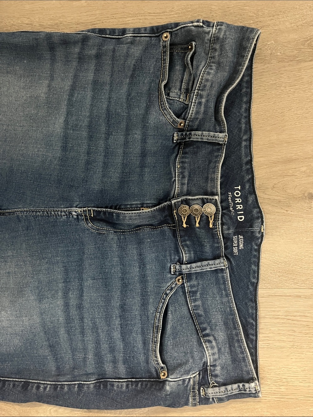 Torrid Medium Blue High-Rise Skinny Jeans - Picture 2 of 3
